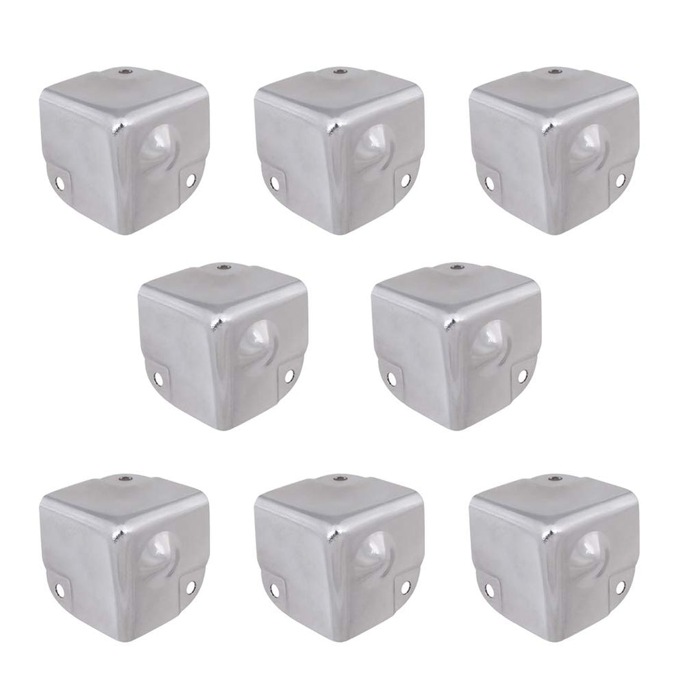 Tiazza corner protectors with galvanized silver finish guard box edges