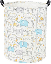TIBAOLOVER animal baby laundry basket keeps nursery clutter organized and portable.