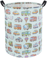 TIBAOLOVER car kids laundry basket cover demonstrates durable fabric for long-lasting room decor.