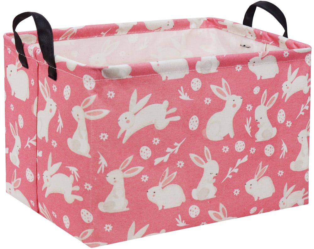 TIBAOLOVER Easter Basket Bunny Pink shows a cute bunny design for kid spaces.