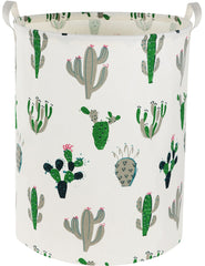 TIBAOLOVER cactus front-view laundry basket keeps kids' rooms organized.