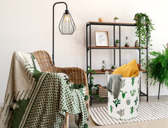 TIBAOLOVER cactus side view fits compact spaces and corners.