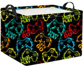 TIBAOLOVER rectangular baby storage basket front view shows durable polyester and waterproof inner lining
