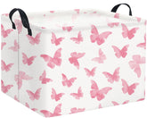TIBAOLOVER rectangular butterfly basket foldable design for clutter control.