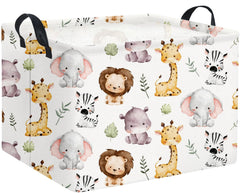 TIBAOLOVER rectangular kids storage basket with handles for easy transport.