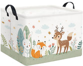 TIBAOLOVER rectangular kids storage basket with handles, portable toy and laundry organization.
