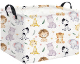 TIBAOLOVER rectangular kids storage basket close-up texture demonstrates durable fabric for daily use.