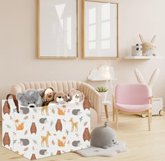 tibaolover yellow animal design basket adds cheerful room decor.