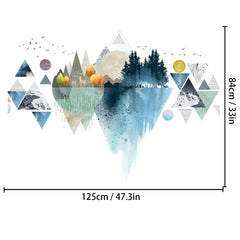 TICAFOU 3D wall art stickers provide dimensional style for living rooms and study spaces.