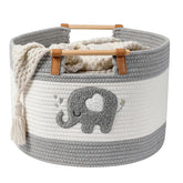 tidelit large blanket basket 35L showing ample capacity for blankets and toys