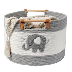 tidelit large blanket basket 35L showing ample capacity for blankets and toys