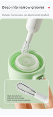 TidyOrbit scraper tool removes dried residue from lids and rims.