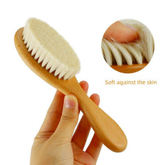 TIENQI wooden comb with rounded teeth for gentle circulation