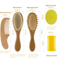 TIENQI wooden massage brush delivering soothing scalp massage