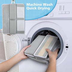 Tiikiy four mesh pockets neatly organize shampoo, toys, and wash supplies.