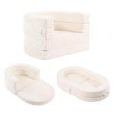Tiita 3-in-1 Kids Sofa Bed soft fabric closeup for cozy seating