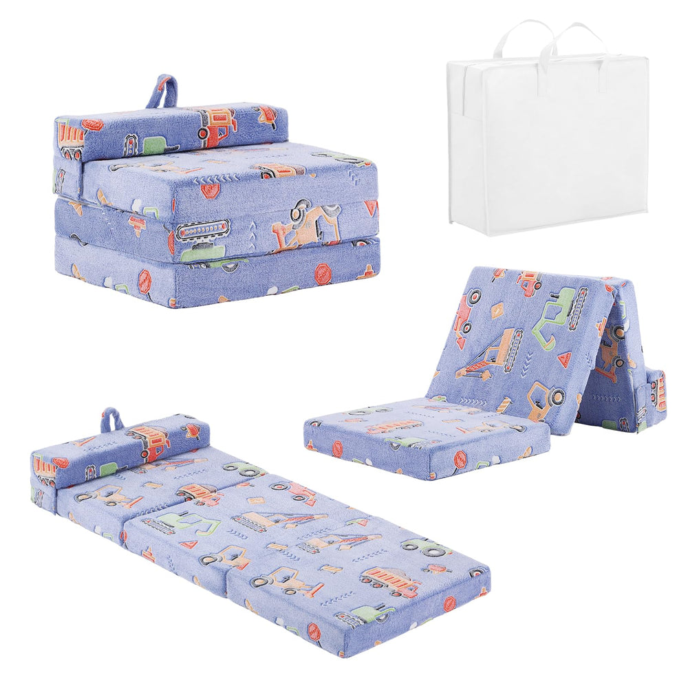 Tiita foldable floor mat gray for toddlers provides cozy playtime comfort.