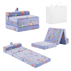 Tiita foldable floor mat gray for toddlers provides cozy playtime comfort.