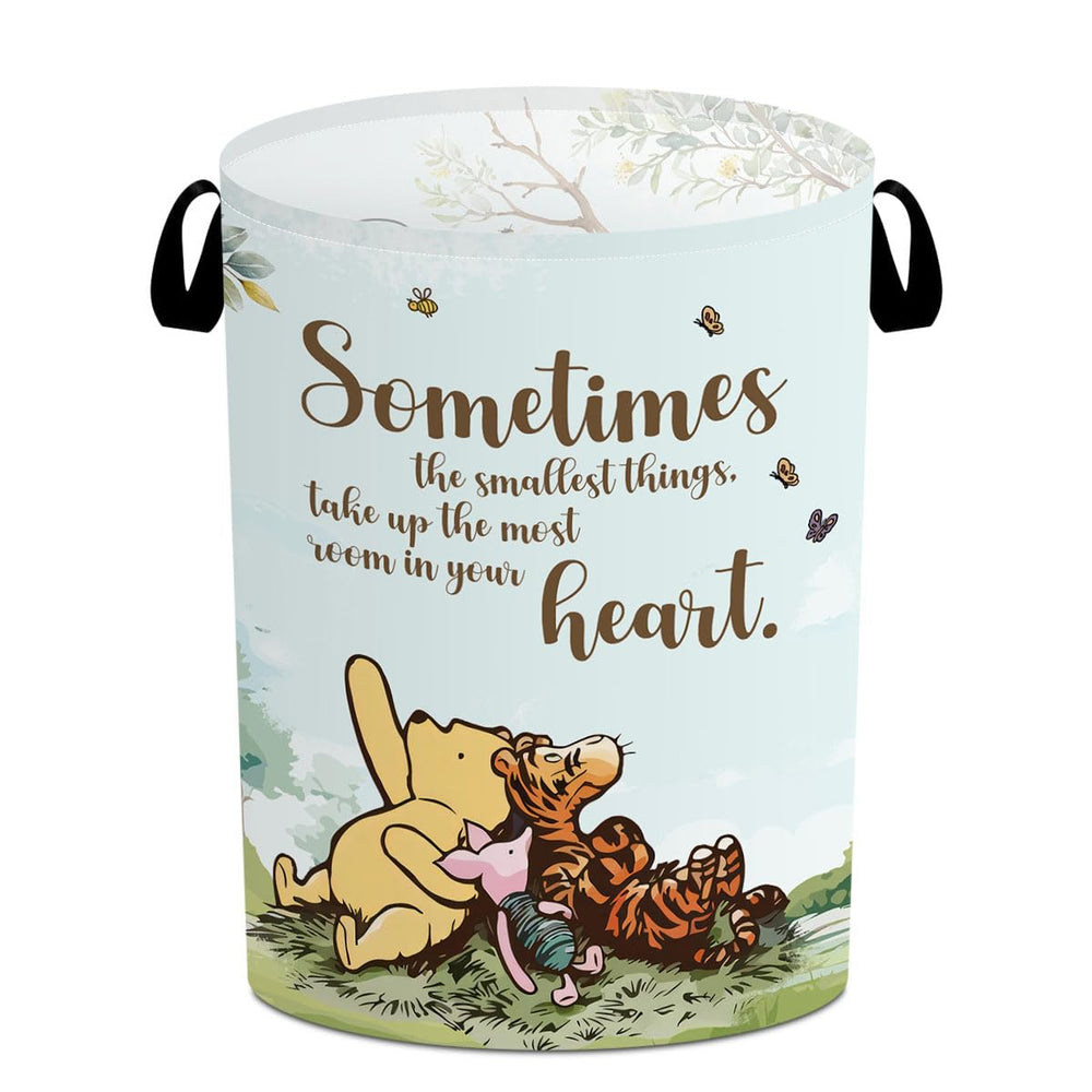Tillfuru Winnie storage basket front view highlighting its large capacity for clothes and toys