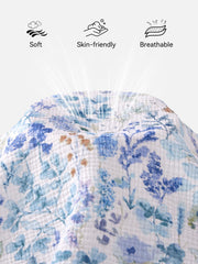 TILLYOU crib sheet elastic edge demonstrates wrinkle-free, snug-fit performance.
