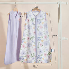 TILLYOU lightweight cotton sleep sack 0.5 TOG for breathable warm nights.