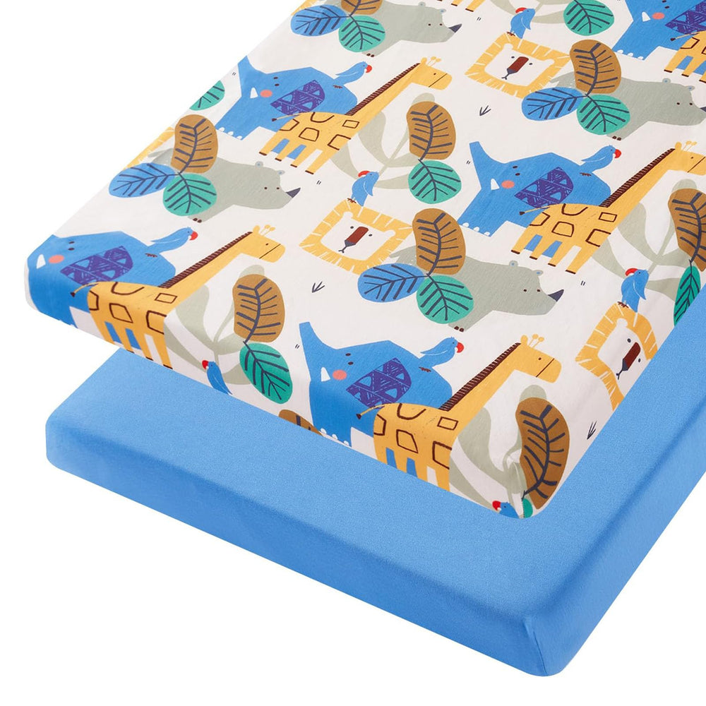 TILLYOU mini crib sheets snug fit on 38x24 mattress