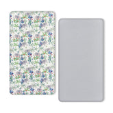 TILLYOU Rainforest Elephant crib sheet provides snug 52x28 fit for crib mattresses