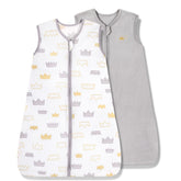 TILLYOU sleep sack gray crown folded for soft, breathable comfort