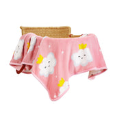 TILLYOU toddler flannel blanket soft-touch close-up for cozy naps.