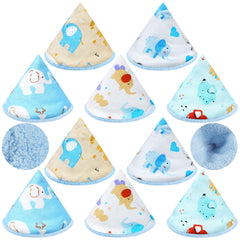Timgle coral velvet pee covers package shows ten-piece set with vibrant designs for easy diaper changes.
