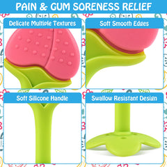 Tinabless teething keys baby hands hold grip-friendly design that supports fine motor skills.