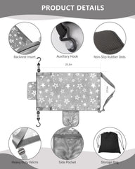 TinlyFinly airplane bed anti-slip pads help prevent shifting on busy flight seats