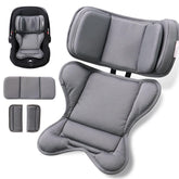 TinlyFinly infant insert softness-foam demonstrates enhanced comfort and shape retention for car rides.