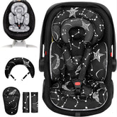 TinlyFinly infant seat insert full view highlighting all-day comfort for car rides