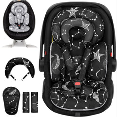 TinlyFinly infant seat insert full view highlighting all-day comfort for car rides
