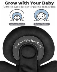 TinlyFinly winter-side insert provides plush warmth for winter car trips.