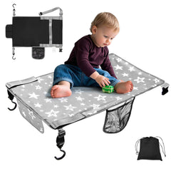 TinlyFinly toddler airplane bed side pocket shows handy storage for toys and snacks
