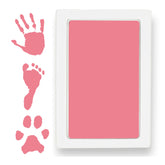 Tiny Gifts Clean Touch ink pad captures a safe baby handprint.