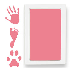 Tiny Gifts Clean Touch ink pad captures a safe baby handprint.
