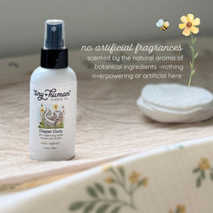 Tiny Human Supply Co Diaper Duty Wash orange blossom aloe bottle with calm, fresh notes.