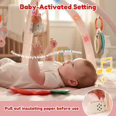 Tiny Marvels detachable sensory toys arranged for curious baby grasping and exploration