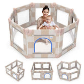 Tiny Marvels playpen 50x50 setup shows a spacious, safe play area for babies.