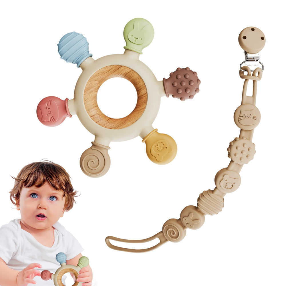 Tiny Toes teether BPA-free demonstrates safe materials for gentle relief during chewing.