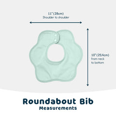 Tiny Twinkle bibs with absorbent outer layer catch dribbles and spills effectively.