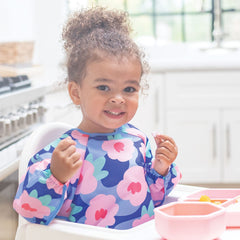 Tiny Twinkle elastic cuffs full body cleanup keeps sleeves dry during messy feeding