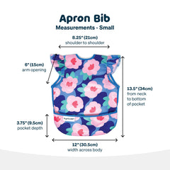 Tiny Twinkle mess-proof bib machine washable demonstration for quick cleanup