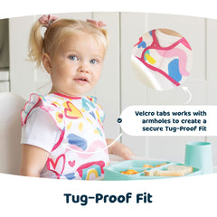 Tiny Twinkle Mess Proof Bib Ocean Life 6-24m fit for growing toddlers