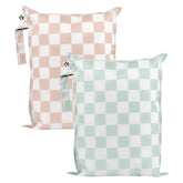 Tiny Twinkle Mess Proof Wet Bags front view, compact and travel-ready for on-the-go use