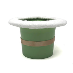Tiny Undies Top Hat Potty green angle—compact EC solution for nights and travel.