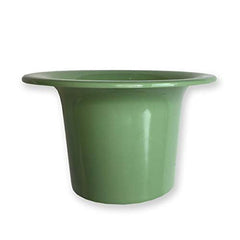 Tiny Undies Top Hat Potty green in-use—hands-free pottying during outings.